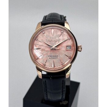 Custom Seiko Mod • Rose Gold Diamond Sakura Presage • 33mm